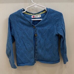Baby Boden Blue Knit Cardigan